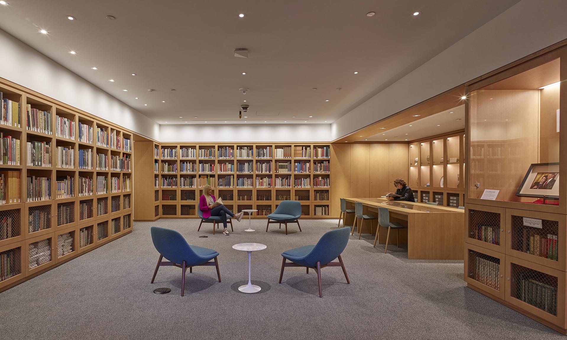 Long Beach Civic Center library interior