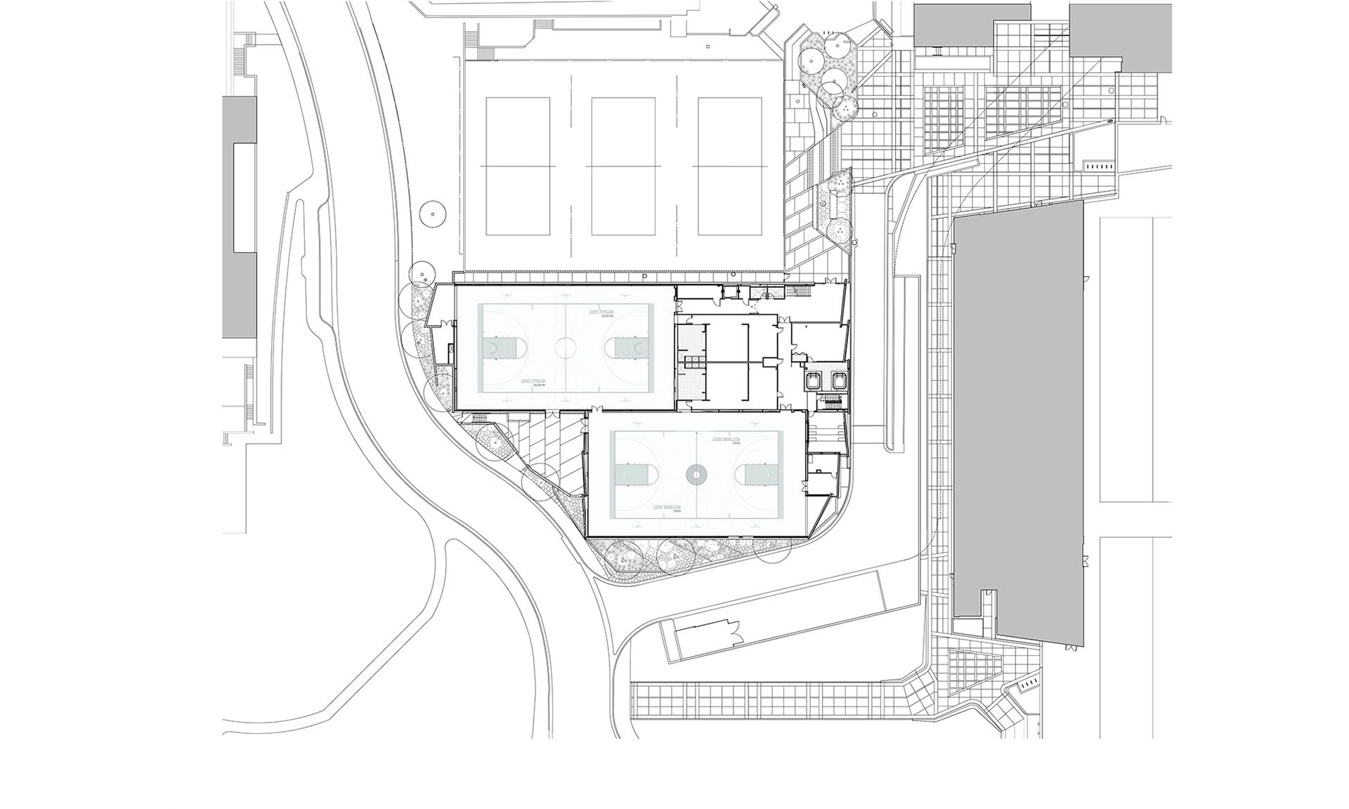 Mo Ostin Basketball Center at UCLA drawing