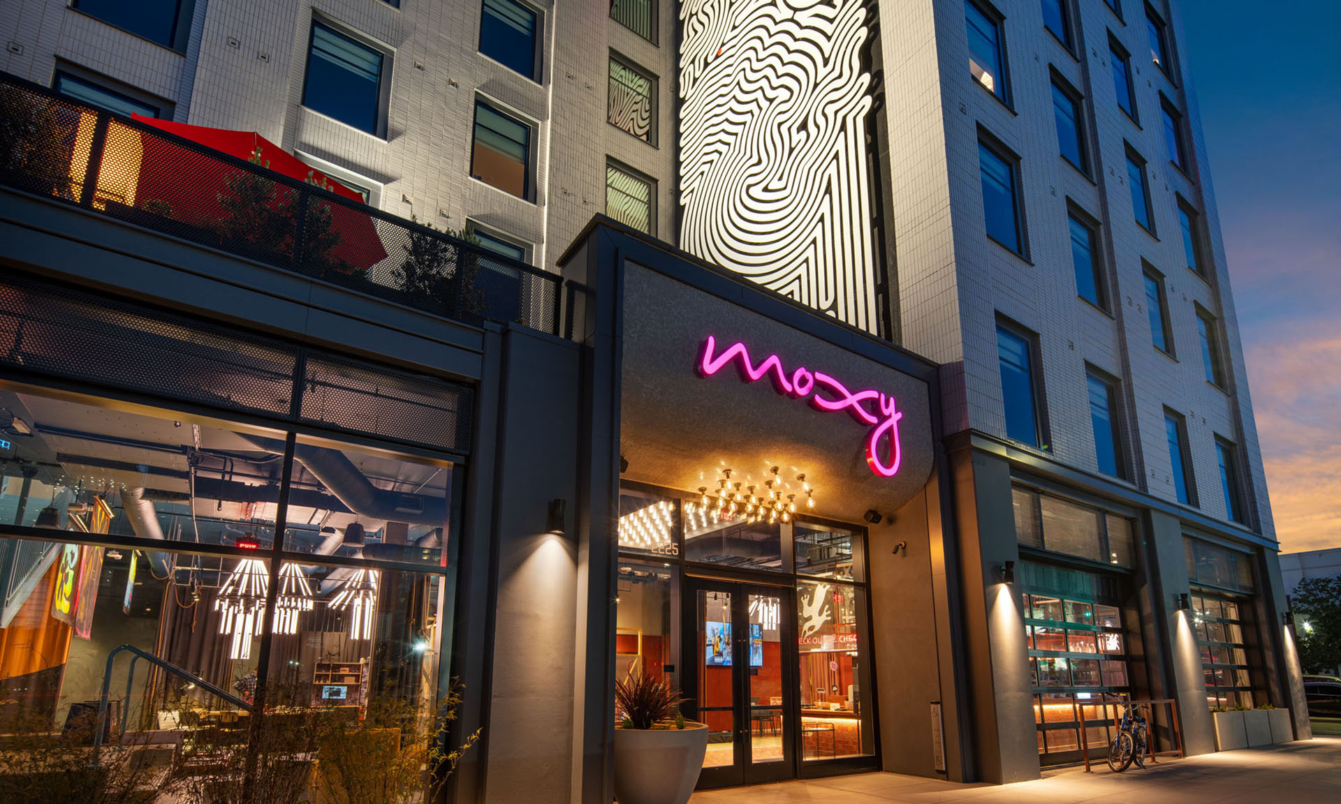 Moxy Oakland Downtown front entrance