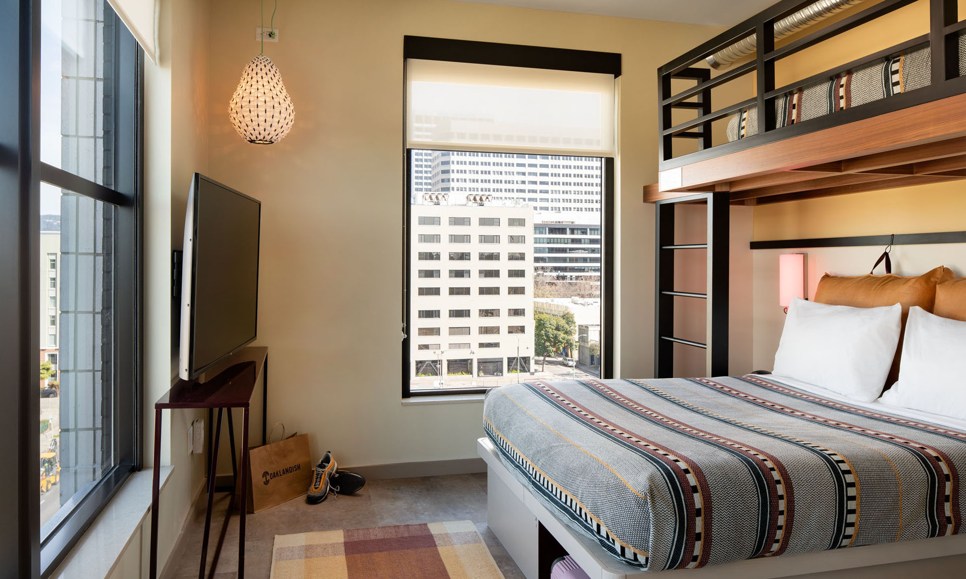 Moxy Oakland Downtown hotel room