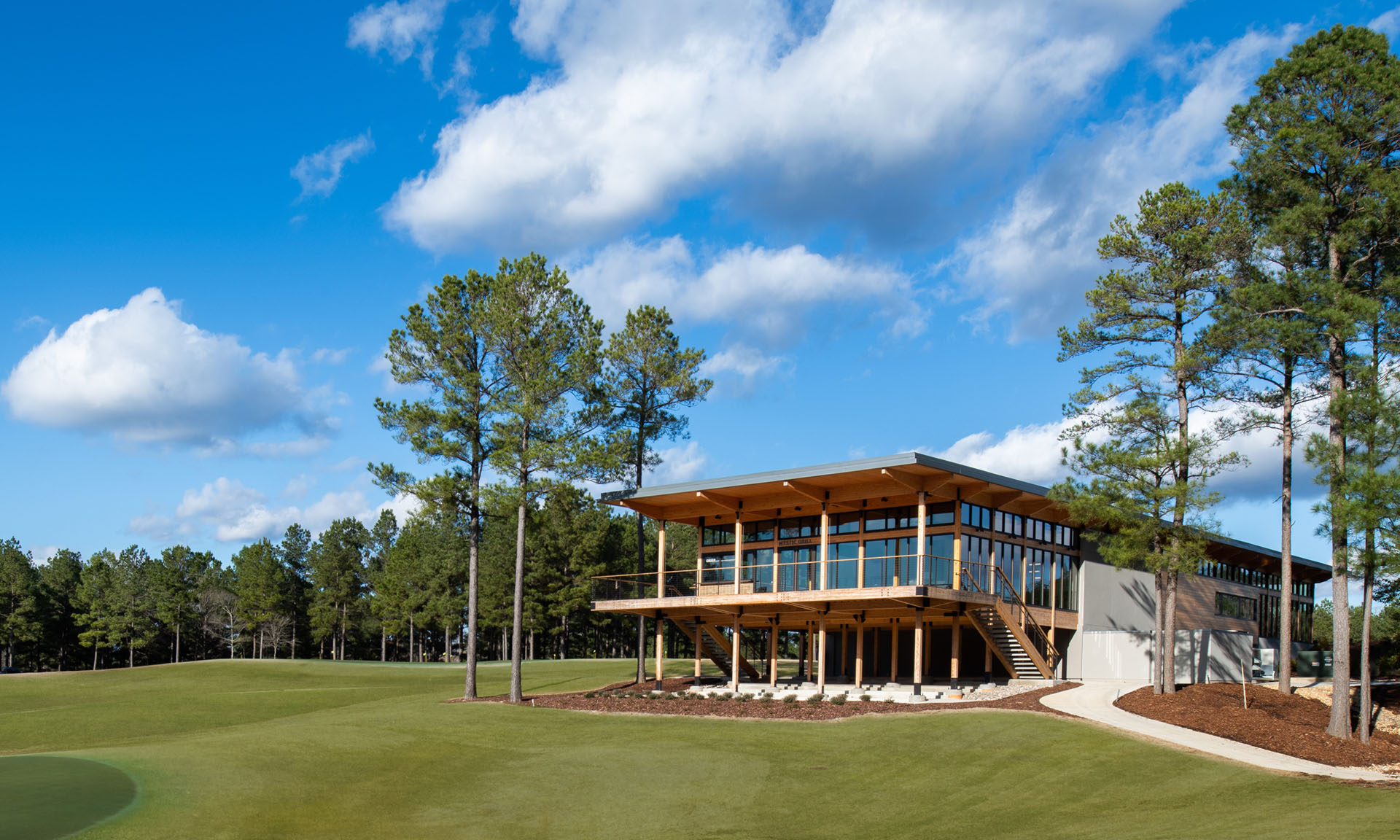 Mystic Creek Clubhouse landscape view