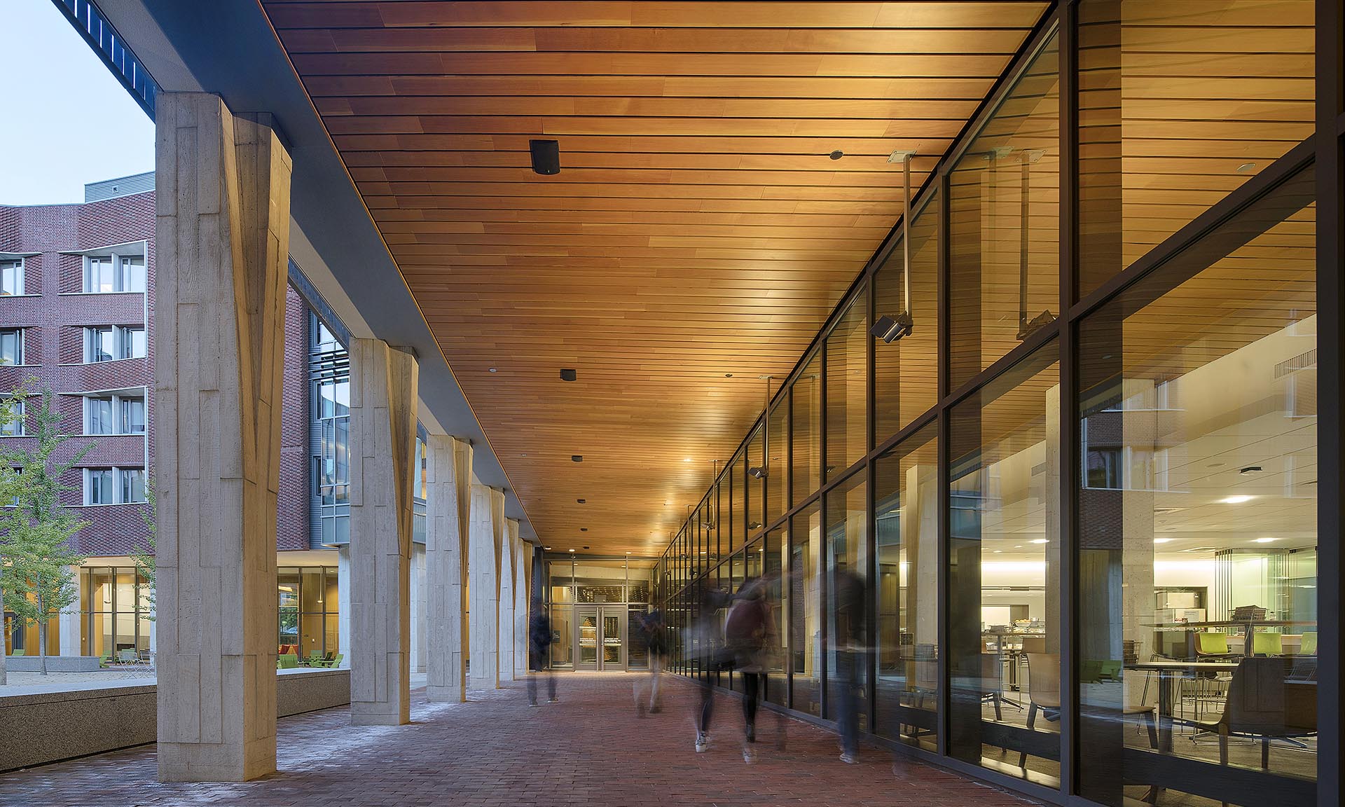 New College House outside walkway