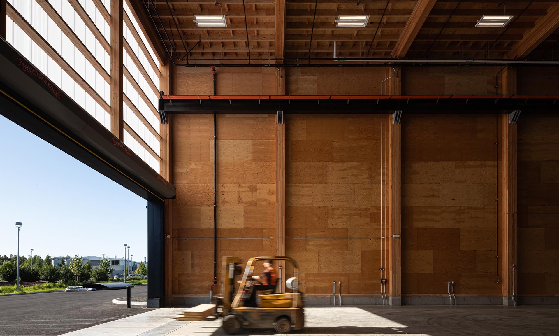 Oregon State University Forest Science Complex forklift