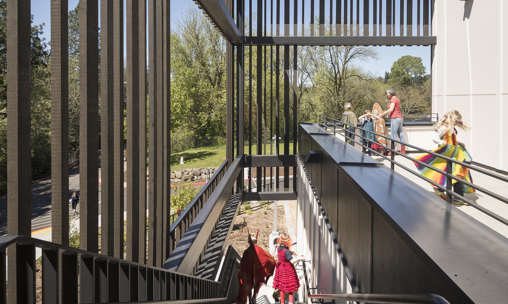 Oregon Episcopal School exterior stairs