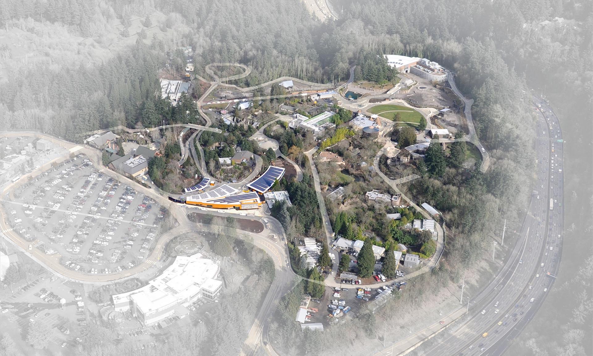 Oregon Zoo Education Center sky view