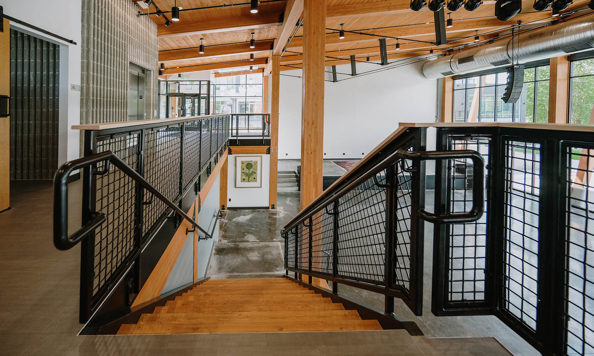 Poplar Hall interior staircase