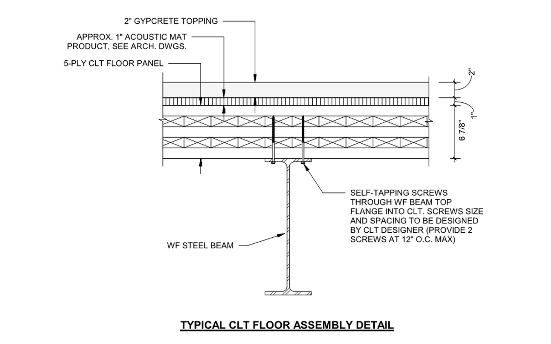 Typical CLT Floor Assembly Detail