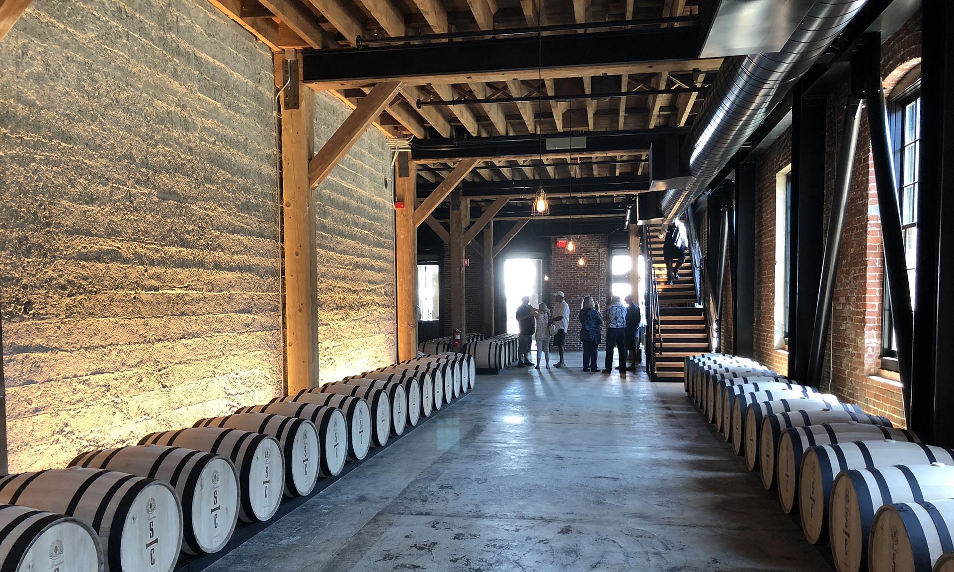 Savage and Cooke Distillery barrel room