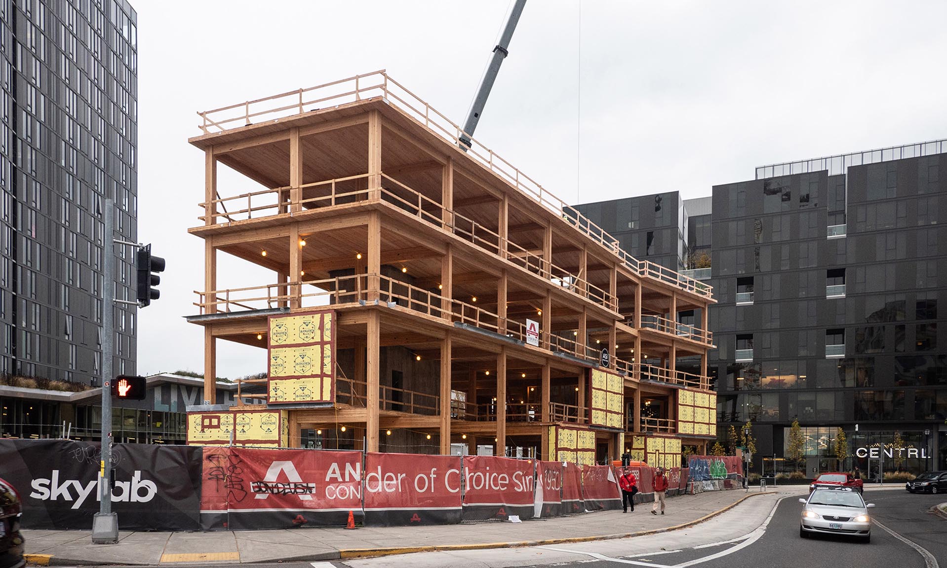 Sideyard exterior under construction