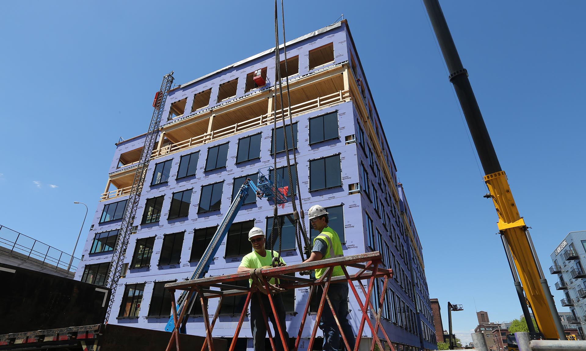 T3 Minneapolis exterior under construction