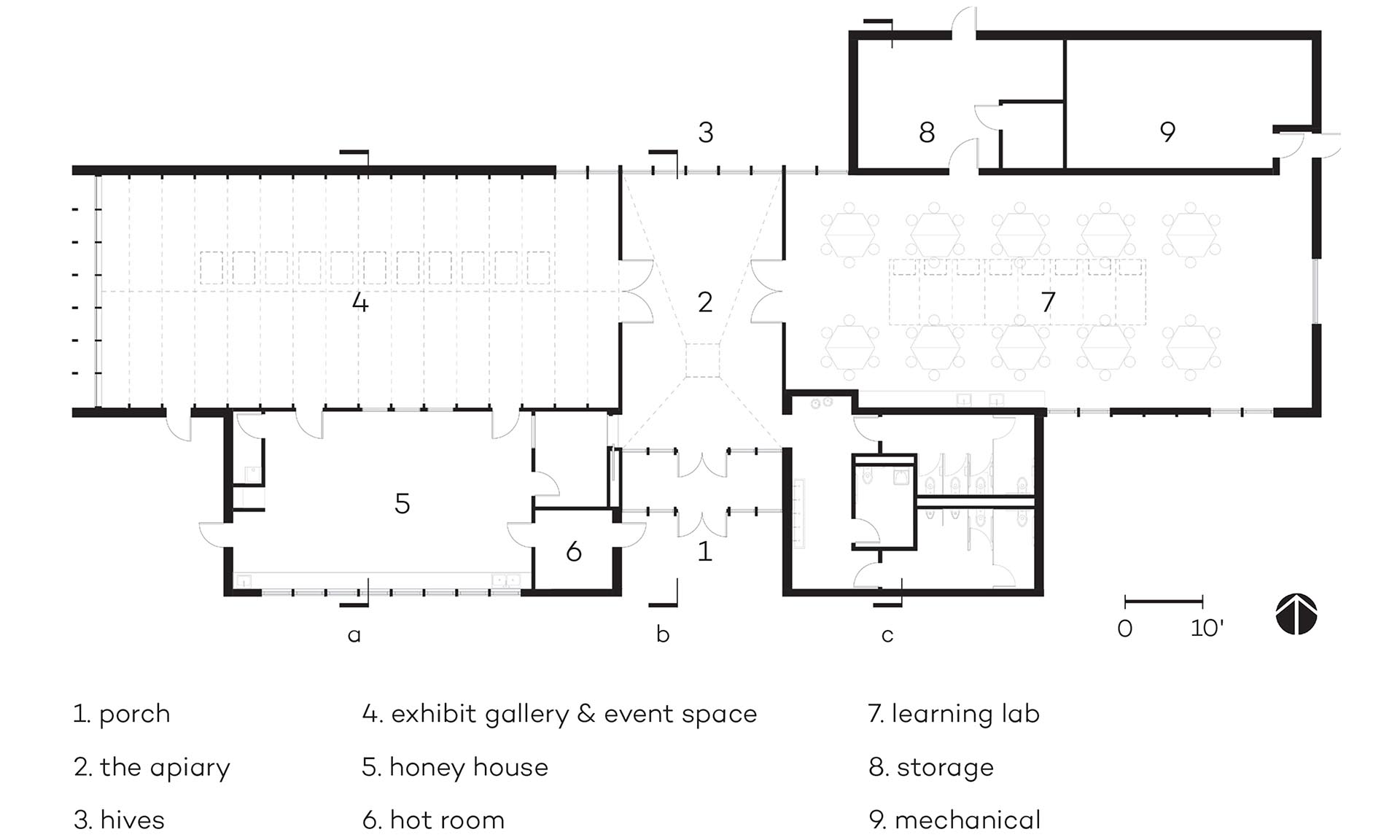 Tashjian Bee and Pollinator Discovery Center plan