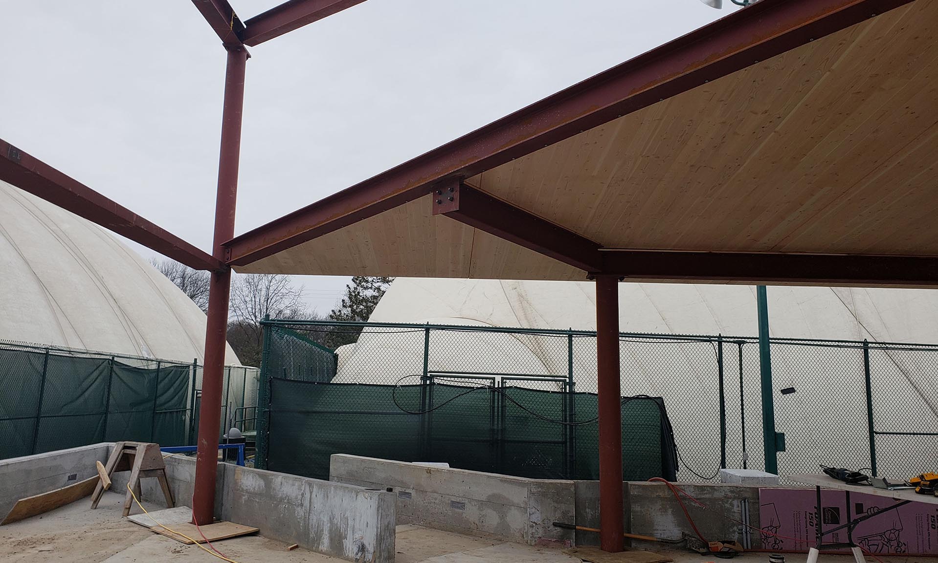 Tennis Pavilion construction