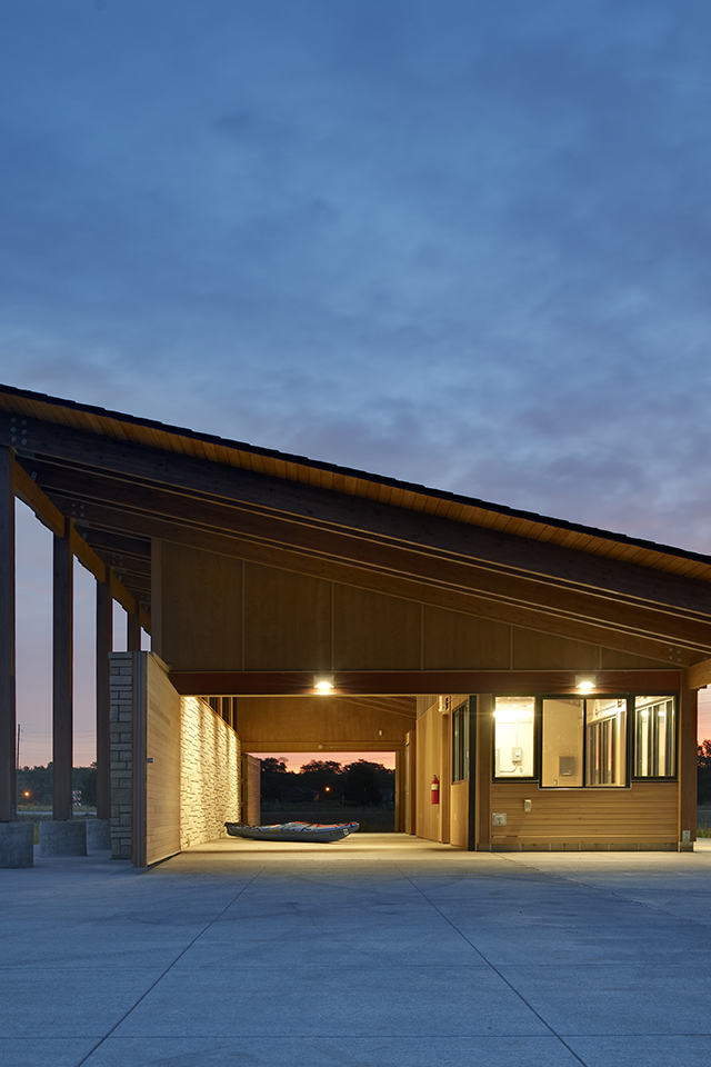 Terry Trueblood Boathouse at dawn