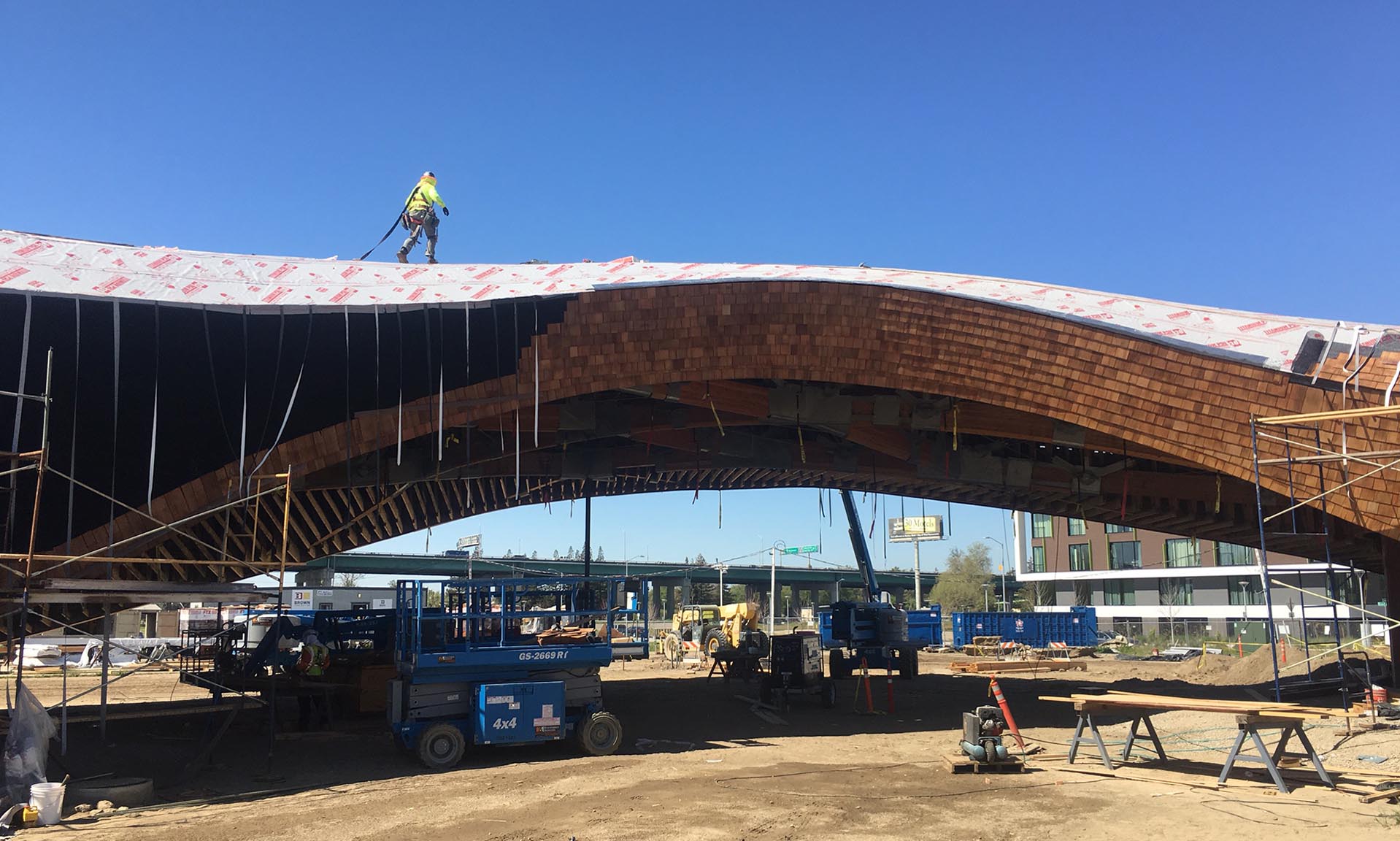 The Barn under construction