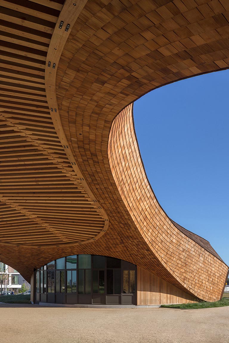 The Barn exterior glulam