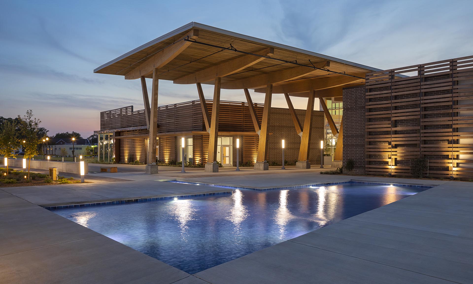 The Continuum exterior with pool