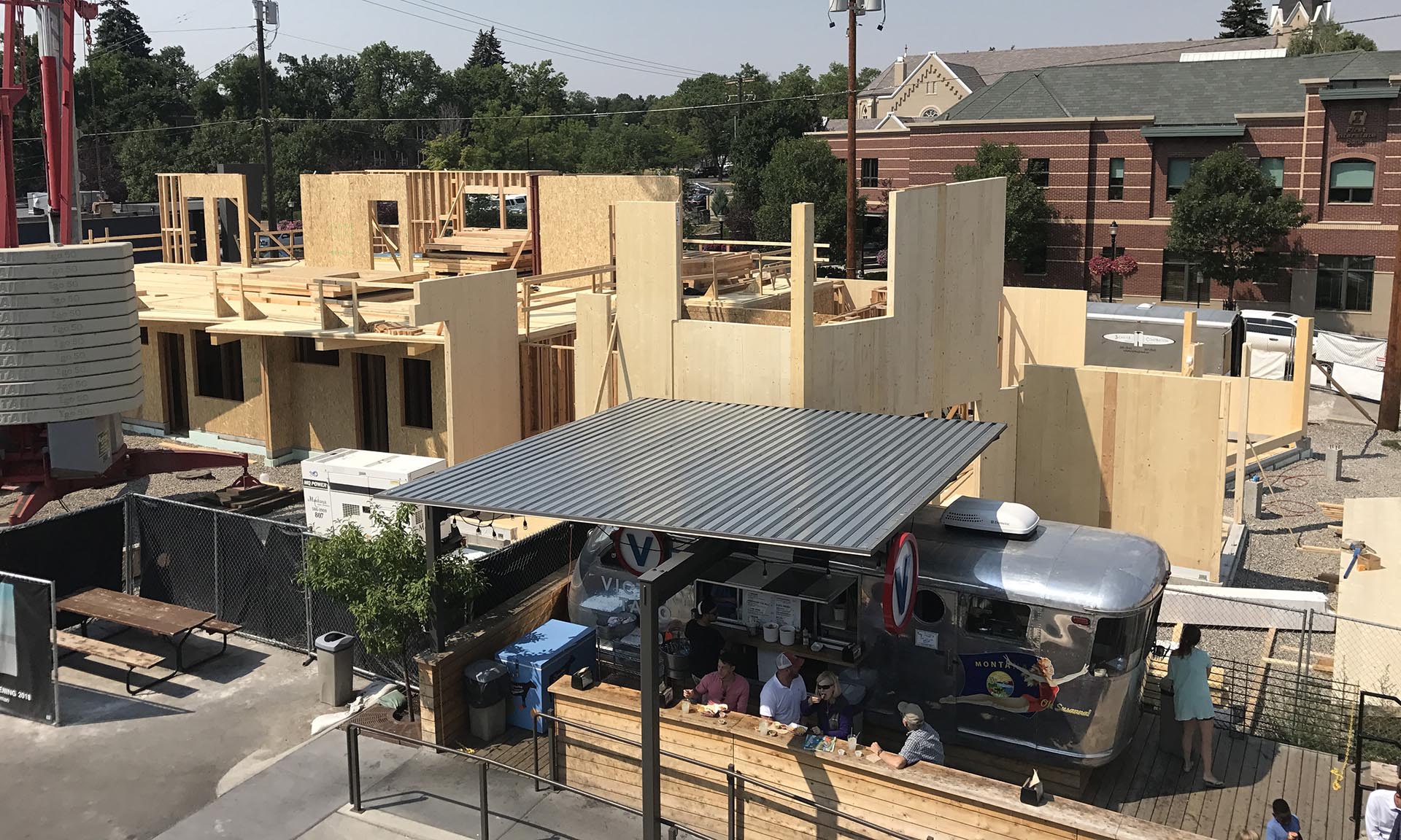 The Lark Hotel Addition exterior under construction