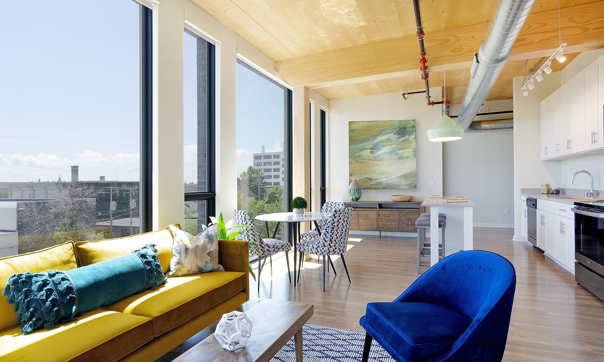 Timber Lofts inside loft