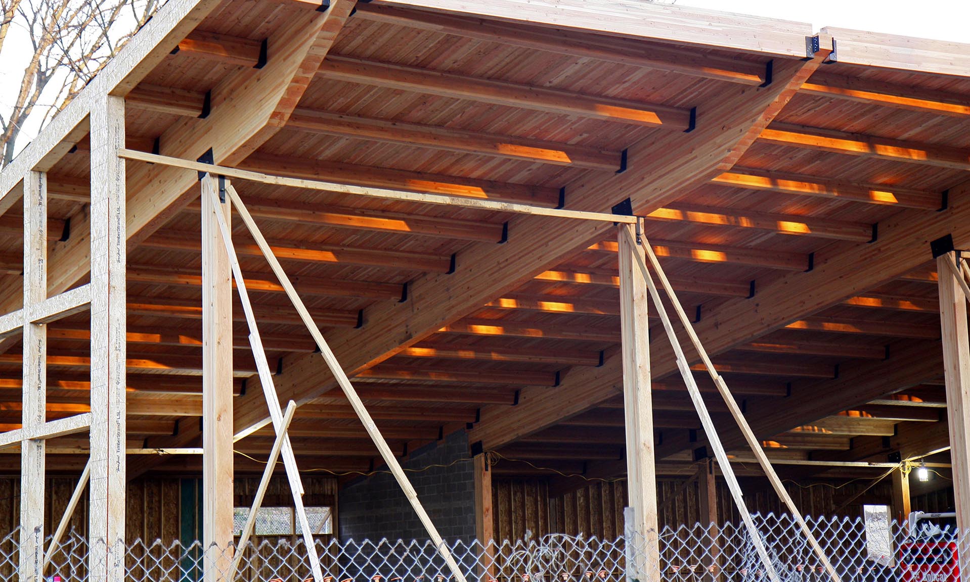 Trailhead Building at Theodore Wirth Park construction