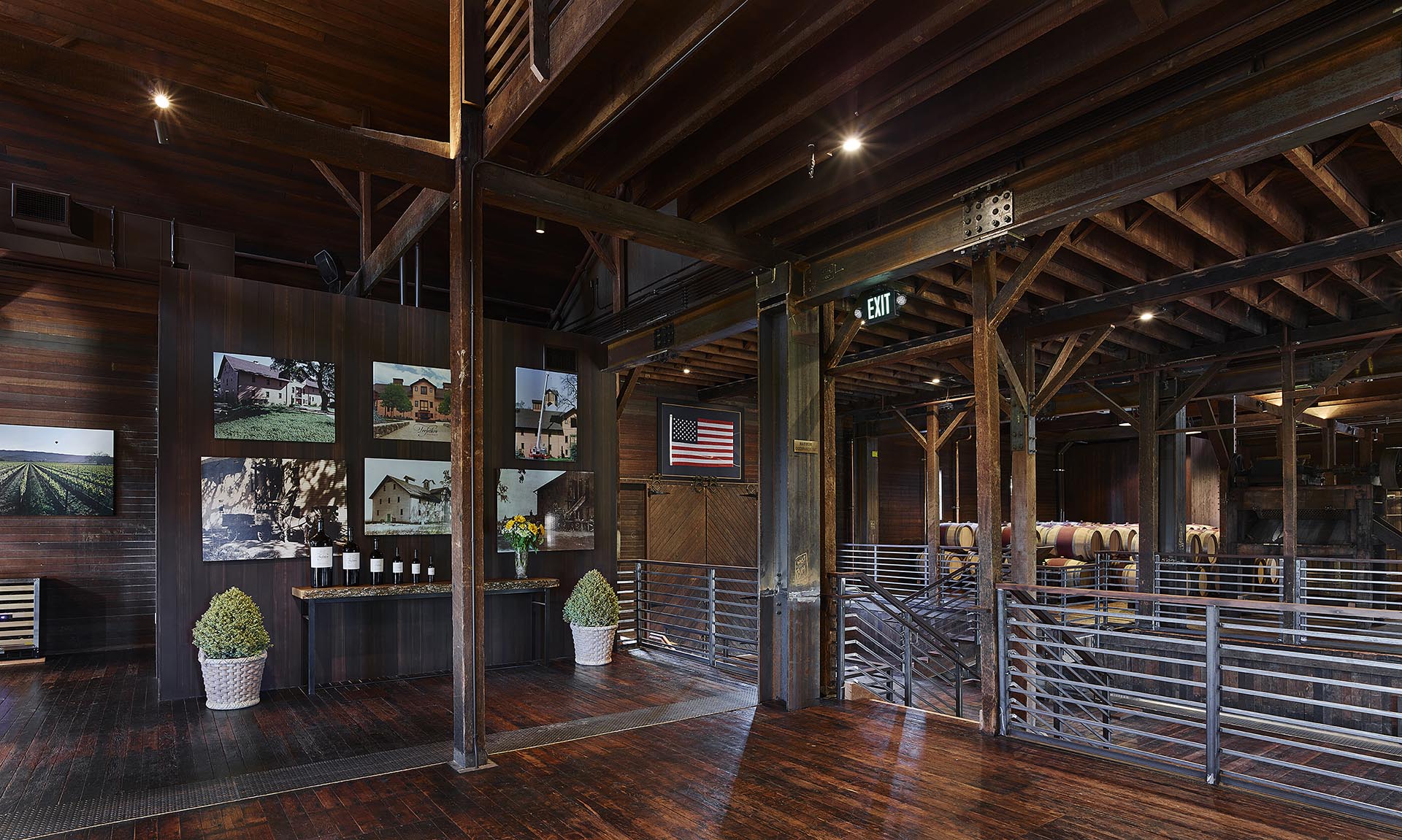 Trefethen Historic Winery interior