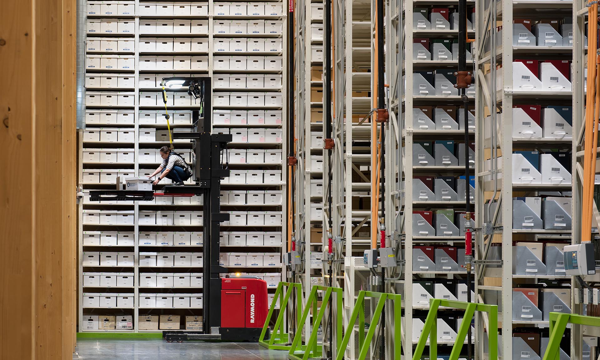 University of Arkansas Library Annex shelving system