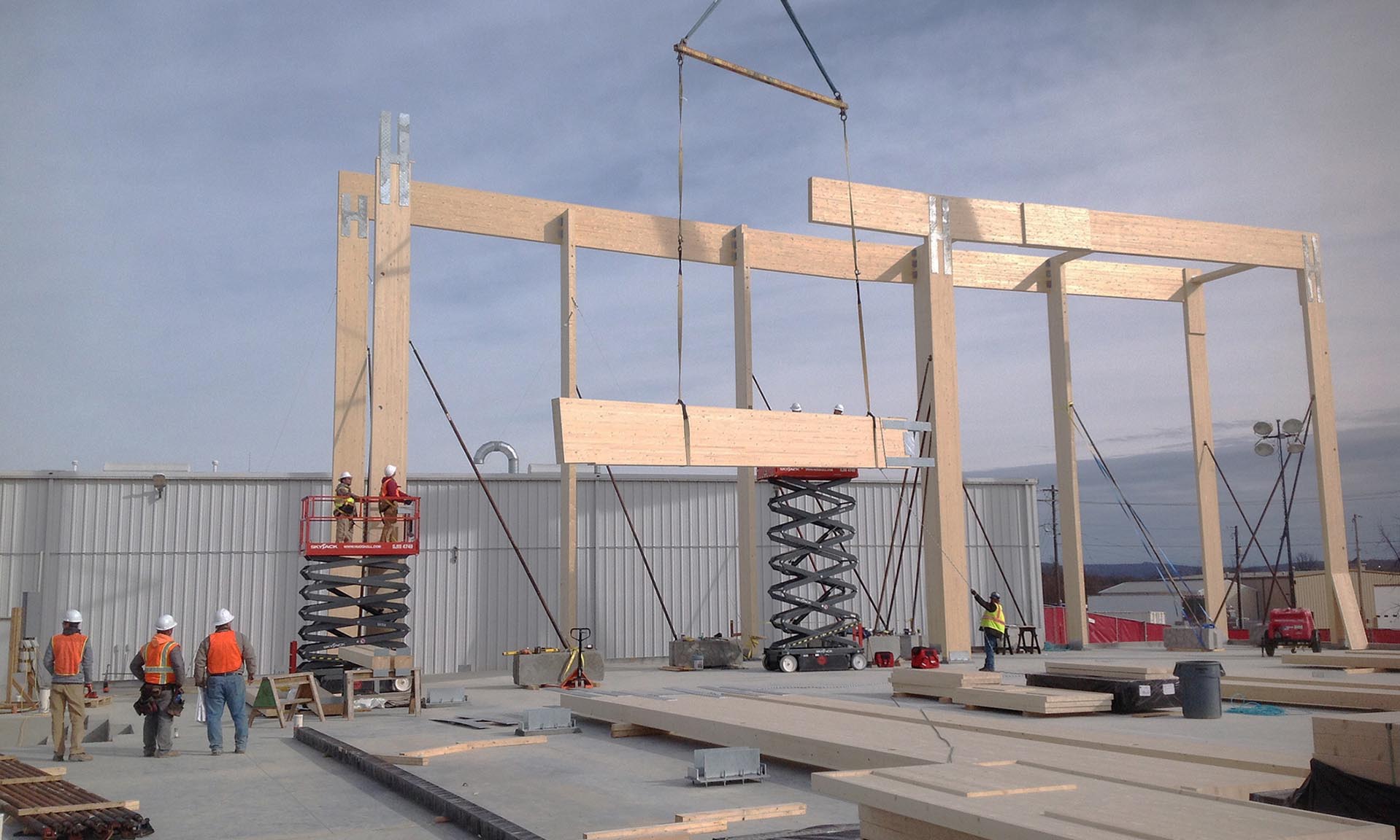 University of Arkansas Library Annex under construction