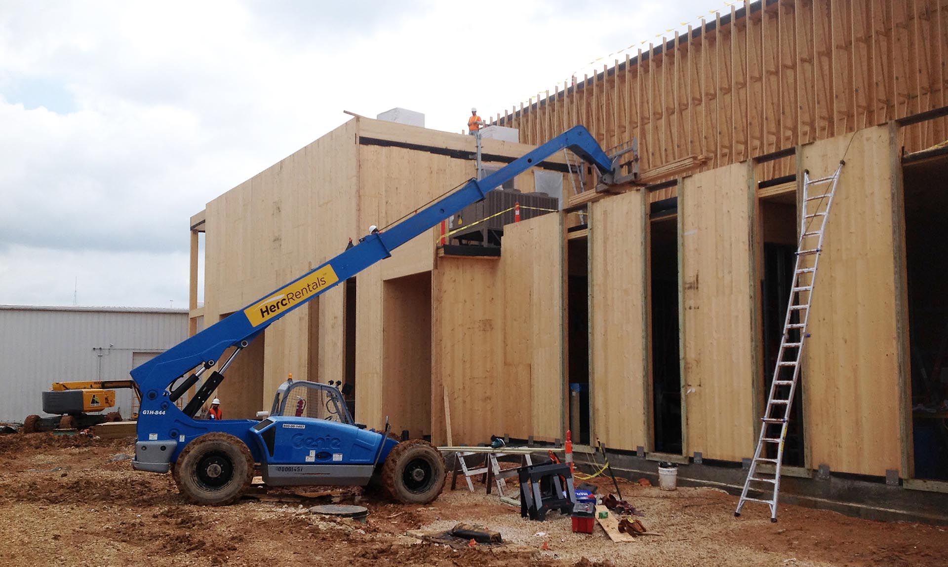 University of Arkansas Library Annex under construction