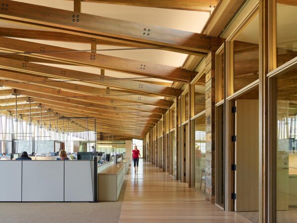 Washington Fruit & Produce Company interior heavy timber