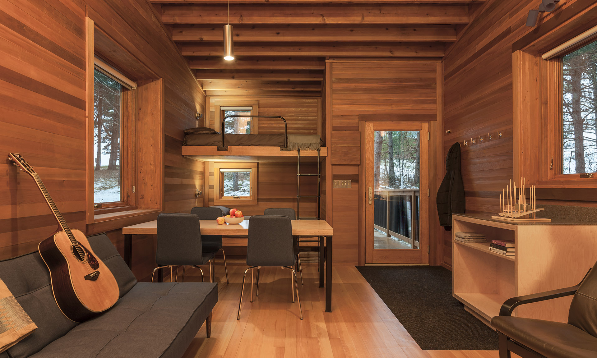 Whitehall Woods Regional Park cabin interior